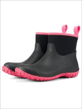 HISEA Waterproof Rubber Rain Boots Ankle Garden Shoes
